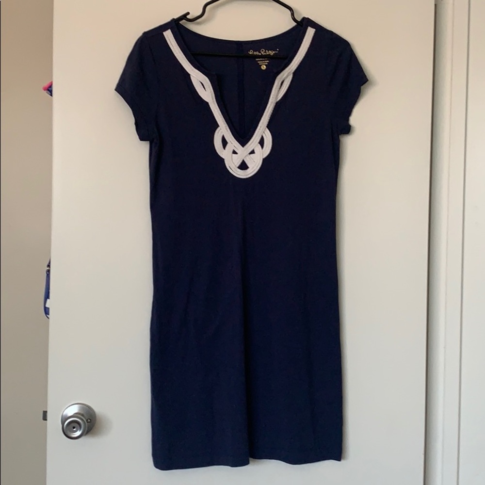 Small Navy Brewster Lilly Pulitzer T Shirt Dress